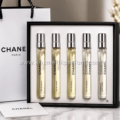 CHANEL EGOİST PLATİNIUM ÇANTA SETİ ( 5 x 7,5 ml ) Extrait Parfüm