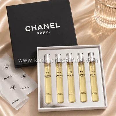 CHANEL NO5 ÇANTA SETİ ( 5 x 7,5 ml ) Extrait for Parfüm